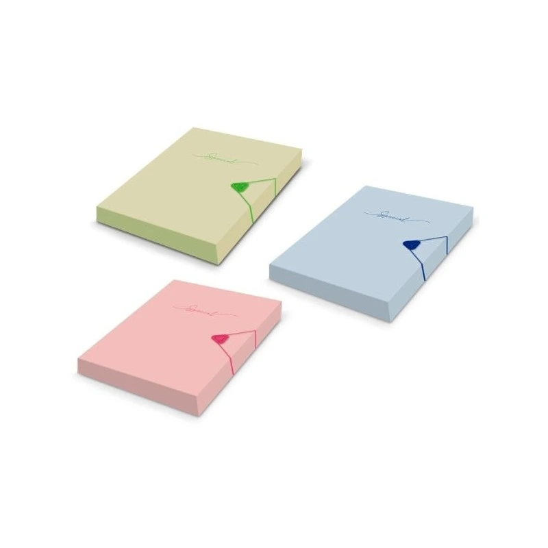Bismark Carpeta para Proyectos A4 - Medidas 310x230x40mm - Fabricada en Polipropileno - Cierre con Goma - Colores Pastel