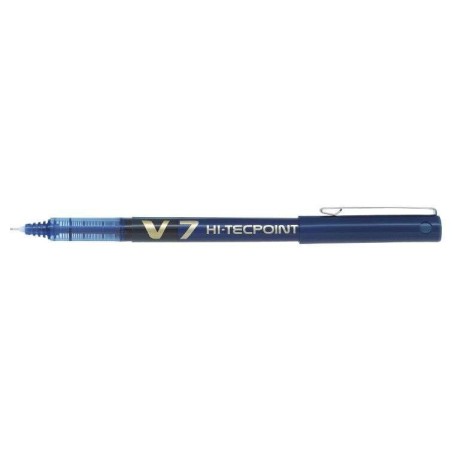 Pilot Esferográfica de Tinta Líquida V7 HI-Tecpoint Rollerball - Ponta Fina de Agulha 0,7mm - Traço 0,5mm - Cor Azul