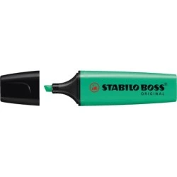 Stabilo Boss 70 Rotulador Marcador Fluorescente - Trazo entre 2 y 5mm - Recargable - Tinta con Base de Agua - Color Turquesa