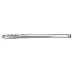 Pilot G1 Gel Pen - Refillable - 0.7mm Ball Point - 0.32mm Line - Transparent Barrel - Silver