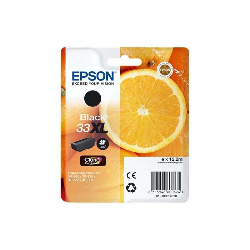 Epson T3351 (33XL) Black Ink Cartridge Original - C13T33514012