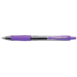 Pilot G2 Retractable Gel Rollerball Pen - Refillable - 0.7mm Round Ball Point - 0.32mm Line Width - Ergonomic Grip - Violet