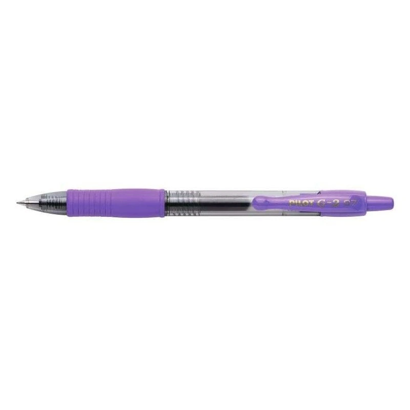 Pilot Boligrafo de Gel G2 Rollerball Retractil - Recargable - Punta de Bola Redonda 0.7mm - Trazo 0.32mm - Grip Ergonomico