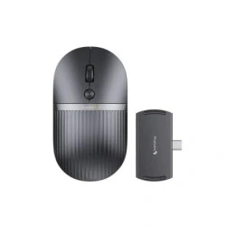 ProtoArc Hubmouse Raton Inalambrico con Hub USB - Bluetooth - 2400dpi - Hub 1x USB-C, 1x USB-A, 1x HDMI - Color Negro
