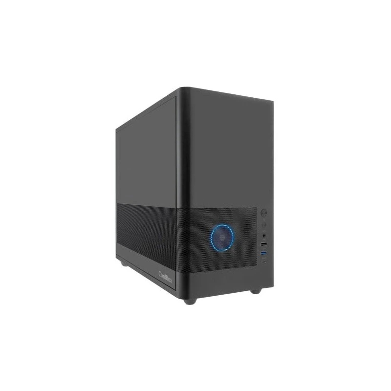 Coolbox MP2 Caja Torre MicroATX - Tamaño Disco Soportado 3.5", 2.5" - USB-A 3.2 Gen1, USB-C 3.2, USB-A 2.0 Gen1 y Audio HD