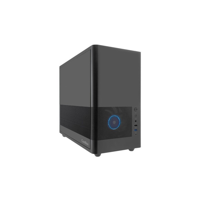 Coolbox MP2 MicroATX Tower Case - Supported Drive Sizes 3.5", 2.5" - USB-A 3.2 Gen1, USB-C 3.2, USB-A 2.0 Gen1 and HD Audio