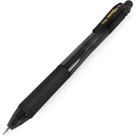 Pentel Energel X Retractable Ballpoint Pen - 0.7mm Point - 0.35mm Line Width - Gel Ink - Refillable - Comfort Grip - 50%