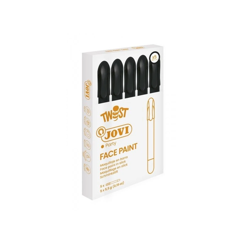 Jovi Twist Stick de Peinture pour le Visage - Hypoallergénique - Base Aqueuse - Facile à Appliquer et à Retirer - Grande