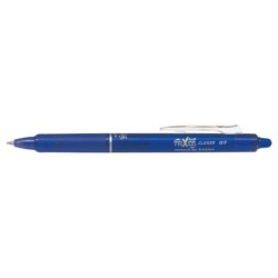 Pilot Frixion Clicker Erasable Retractable Gel Pen - 0.7mm Ball Point - 0.4mm Line - Ergonomic Grip - Blue