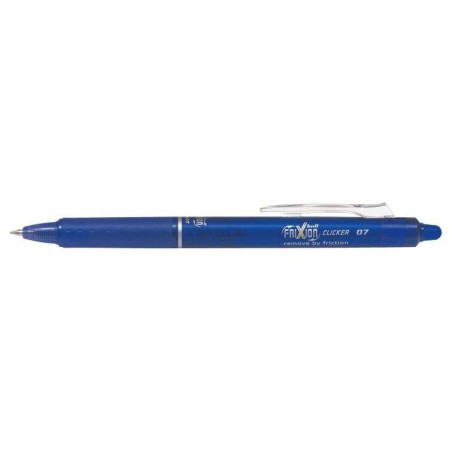 Pilot Frixion Clicker Esferográfica de Gel Apagável Retrátil - Ponta de Bola 0,7mm - Traço 0,4mm - Punho Ergonómico - Cor Azul