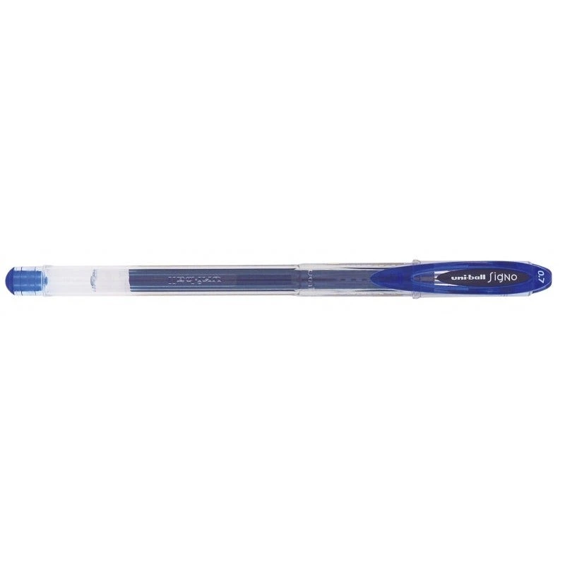 Uni-ball Signo UM-120 Esferográfica de Tinta Gel - Ponta de Esfera 0,7mm - Tinta Resistente à Água e à Luz - Cor Azul