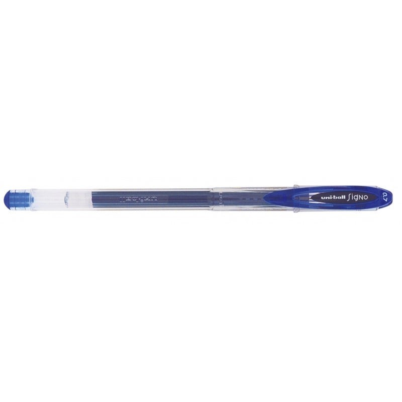 Uni-ball Signo UM-120 Gel Ink Ballpoint Pen - 0.7mm Ball Point - Water and Light Resistant Ink - Blue