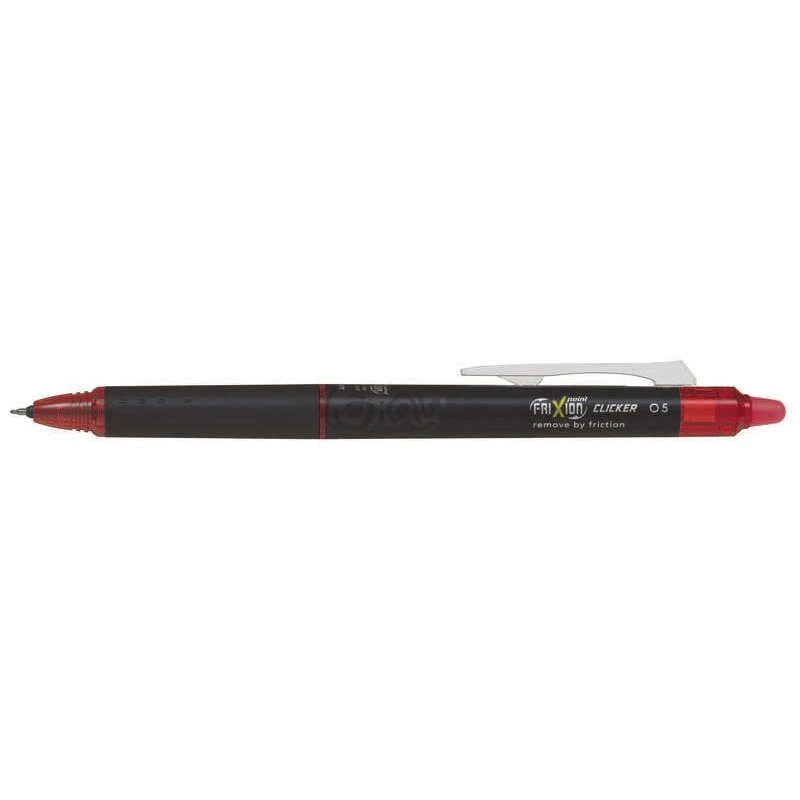 Pilot Frixion Point Clicker 0.5 Retractable Pen with Thermosensitive Ink - Erasable - 0.5mm Fine Tip - 0.25mm Line Width
