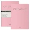 Dohe Creative Cahier Notebook A4 40 Feuilles Unies - Papier Ivoire 90 g/m2 - Couverture en Carte 300g/m2 - Couleur Rose