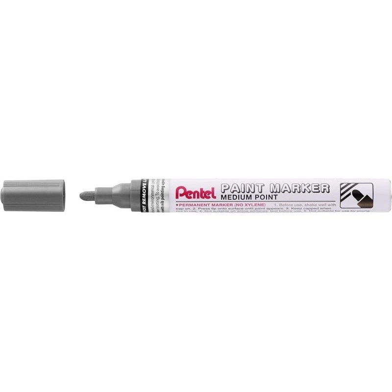 Pentel Paint Marker Marcador de Pintura - Ponta Média 4.5mm - Permanente em todas as Superfícies - Resistente à Luz e à Água