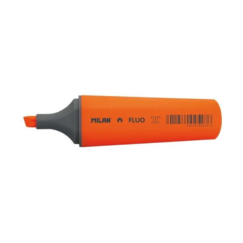 Milan Marcador Fluorescente - Ponta Biselada 1 - 4,8mm - Cor Laranja