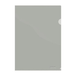 Dohe Dossier com Unha Premium Tamanho A4 - 210x297mm - Fabricado em Polipropileno Translúcido de 180 Micras - Cor Cinzenta