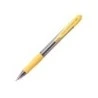 Pilot SuperGrip Retractable Ballpoint Pen - 1.0mm Round Point - 0.27mm Line Width - Oil-Based Ink - Ergonomic Grip - Yellow