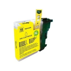 BULK - Brother LC980XL/LC1100XL/LC985XL Yellow Generic Ink Cartridge - Replaces LC980Y/LC1100Y/LC985Y