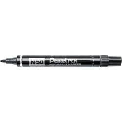 Pentel Pen N50 Marcador Permanente - Ponta de 4.3mm - Resistente a Água e Luz - Cor Preto
