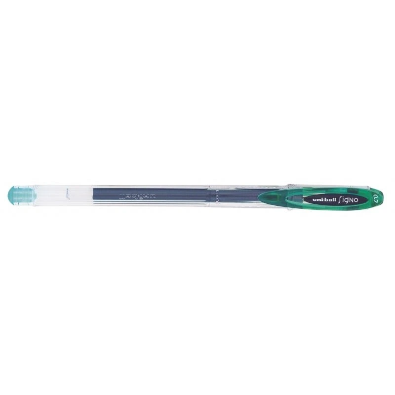 Uni-ball Signo UM-120 Gel Ink Ballpoint Pen - 0.7mm Ball Point - Water and Light Resistant Ink - Green