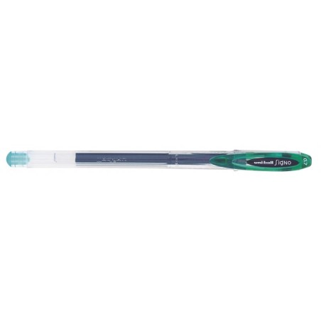 Uni-ball Signo UM-120 Stylo à Bille à Encre Gel - Pointe Bille 0.7mm - Encre Résistante à l'Eau et à la Lumière - Coloris Vert