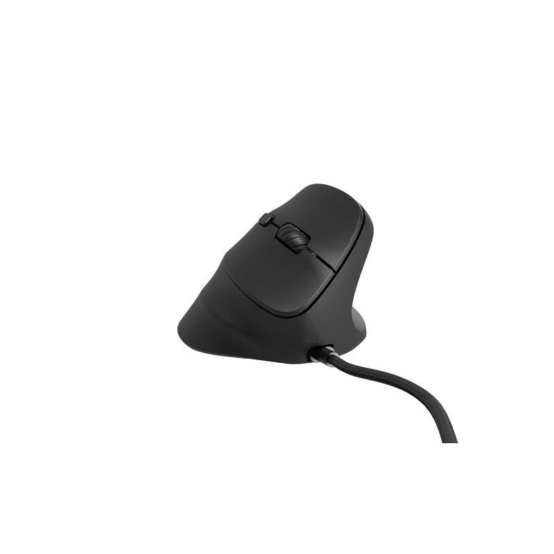 Natec Crake 2 Pro Raton Optico Vertical - 12.800 dpi - Programable - Ergonomico - Ilumincacion RGB Personalizable - Color negro