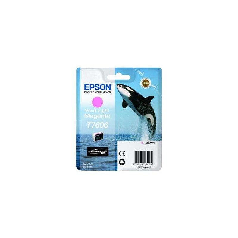 Epson T7606 Tinteiro Magenta Light Original - C13T76064010