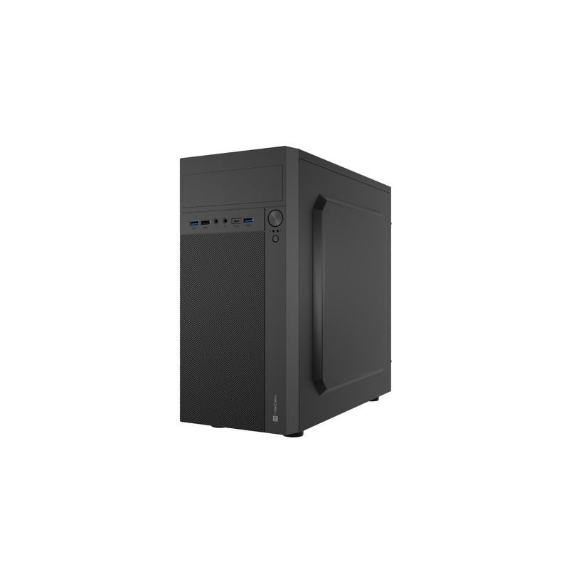 Natec Helix USB-C Mini Tower Case MiniATX - Compatible with Micro-ATX and Mini-ITX - 1xUSB-C, 2xUSB 3.0, 2xUSB2.0 and