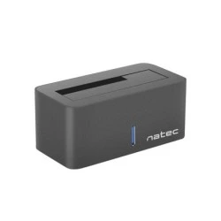 Natec Kangaroo Caixa Externa para Discos HDD/SSD - Compatível 2,5" e 3,5" SATA - USB 3.0 - Cor Preto