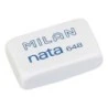 Milan Nata 648 Small Rectangular Eraser - Plastic - Does Not Damage the Paper - White