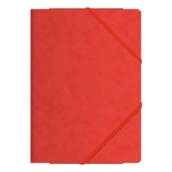 Dohe Chemise à Élastiques avec Trois Rabats - Format Folio - Fabriquée en Carte de Première Qualité - Plastifiée - Fermeture