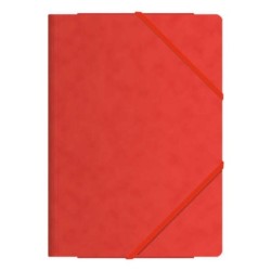 Dohe Elastic Folder with Three Flaps - Folio Size - Made of Premium Quality Card - Laminated - Flat Elastic Closure
