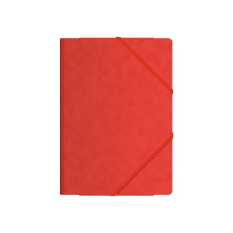 Dohe Elastic Folder with Three Flaps - Folio Size - Made of Premium Quality Card - Laminated - Flat Elastic Closure