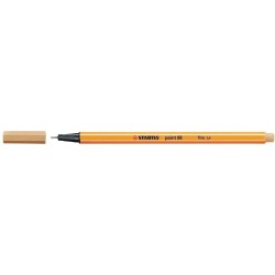 Stabilo Point 88 Marqueur à Pointe Fine en Fibre - Trait de 0.4 mm - Encre à Base d'Eau - Couleur Ocre Clair