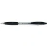 Bic Atlantis Classic Esferográfica Retrátil - Ponta de 1mm - Corpo Transparente com Pega - Cor Preta