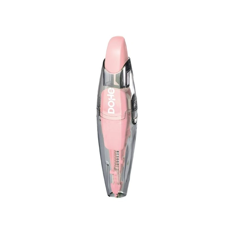 Dohe Serenity Correction Tape - 5mm x 6m - Retractable Push Button - Refillable - Ergonomic Body - Pink