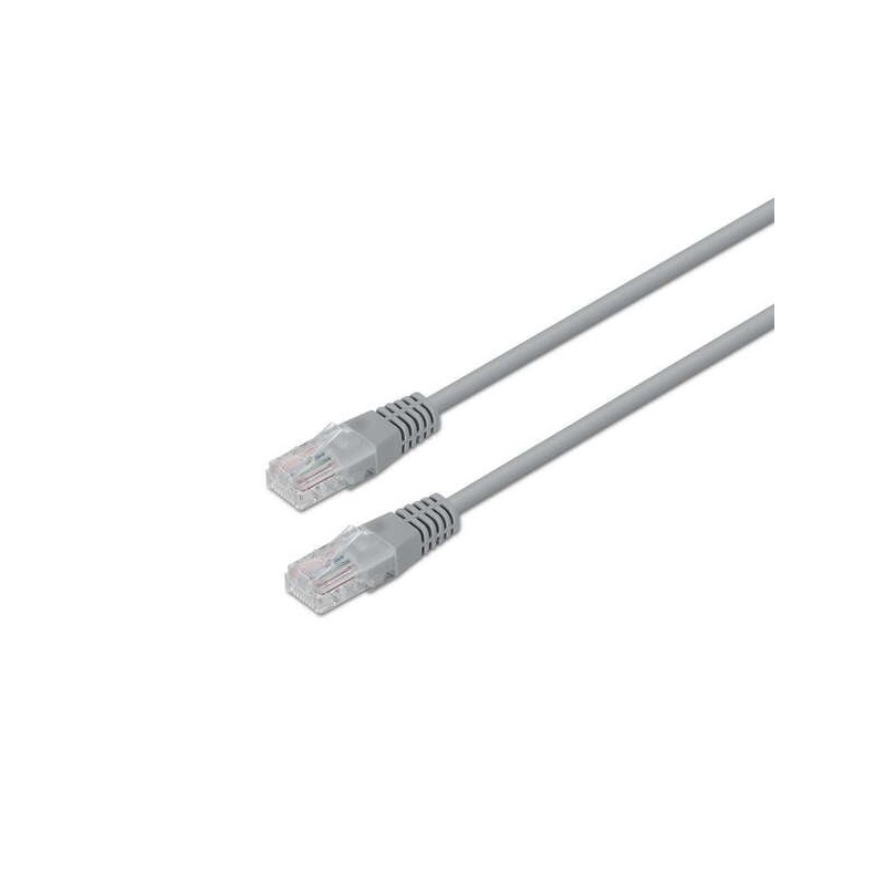 Aisens Cable de Red Latiguillo RJ45 Cat.6 UTP AWG24 - 20m - 10/100/1000 Mbit/s - Color Gris