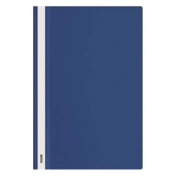 Dohe Dossier avec Fastener - Format Folio - Couverture Transparente et Dos Opaque - Fabriqué en Polypropylène