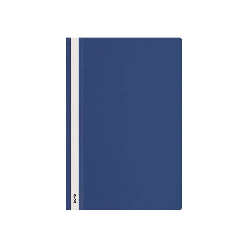 Dohe Report File with Fastener - Folio Size - Transparent Front Cover and Opaque Back - Made of Polypropylene