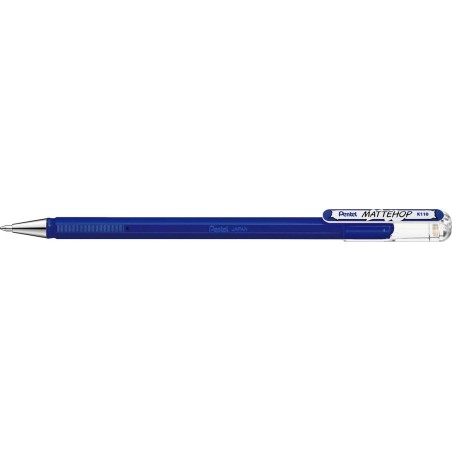 Pentel Mattehop Ballpoint Pen - 1mm Point - 0.5mm Line Width - Opaque Gel Ink - Made with 55% Recycled Materials - Blue