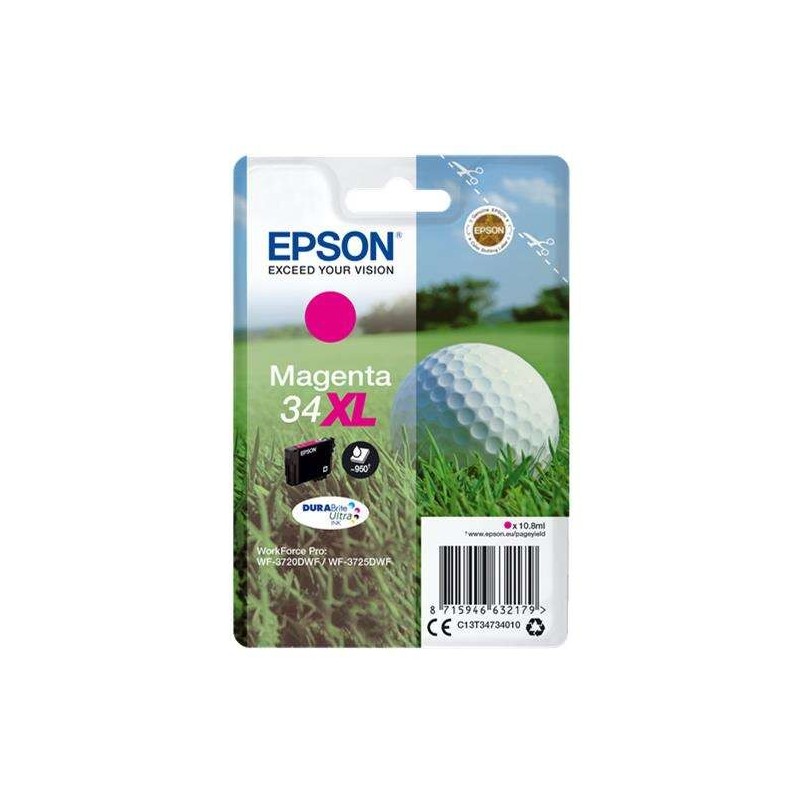 Epson T3473 (34XL) Magenta Cartouche d'encre Original - C13T34734010
