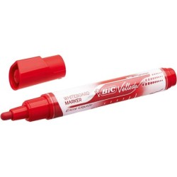 Bic Velleda Liquid Ink Whiteboard Marker - Medium Tip - 2.3mm Line - Alcohol-Based Liquid Ink - Red Colour