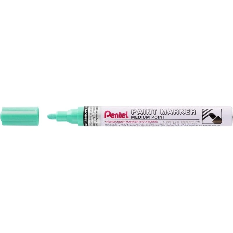 Pentel Paint Marker Marqueur Peinture - Pointe Moyenne 4.5mm - Permanent sur Toutes les Surfaces - Résistant à la Lumière et à