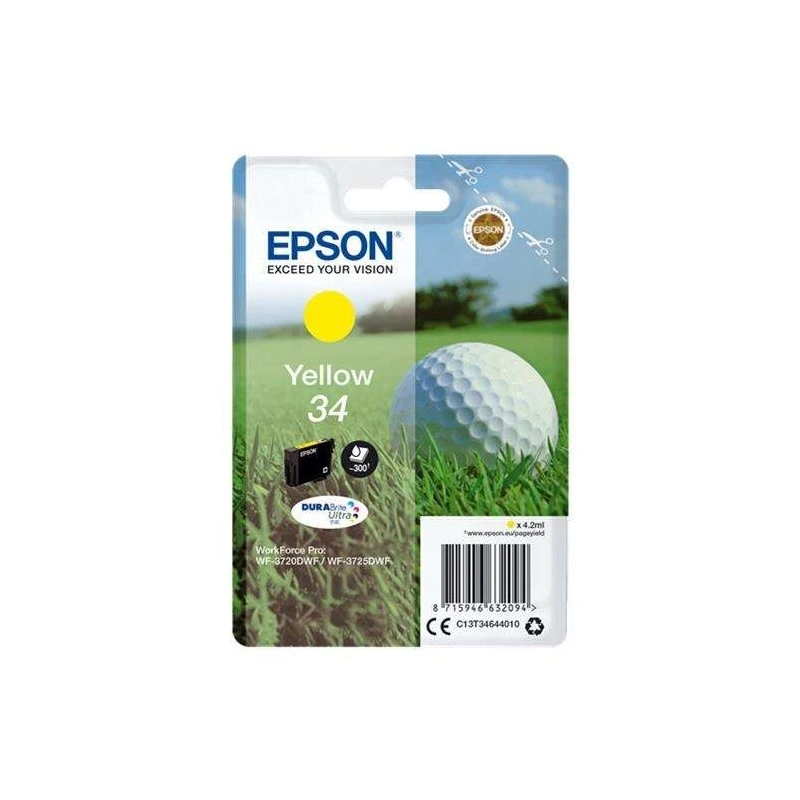 Epson T3464 (34) Amarillo Cartucho de Tinta Original - C13T34644010