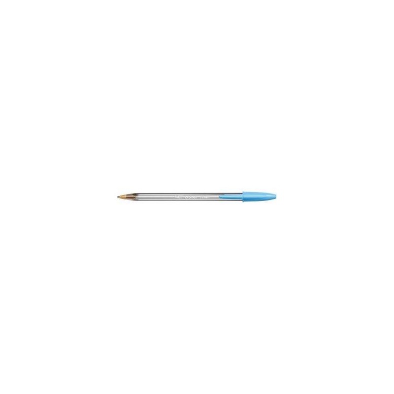 Bic Cristal Fun Stylo à Bille - Pointe Large de 1.6mm - Encre à Base d'Huile - Couleur Bleu Turquoise