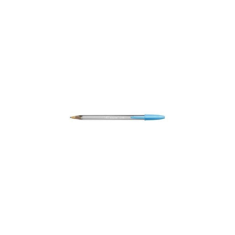 Bic Cristal Fun Stylo à Bille - Pointe Large de 1.6mm - Encre à Base d'Huile - Couleur Bleu Turquoise