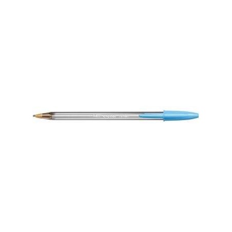 Bic Cristal Fun Boligrafo de Bola - Punta Gruesa de 1.6mm - Tinta con Base de Aceite - Color Azul Turquesa