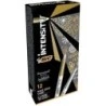 Bic Intensity Metallic Permanent Marker - 1.8mm Medium Tip - 0.8mm Line Width - Textured Grip - Gold and Silver
