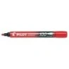 Pilot Rotulador Permanente 100 - Punta de Bala 4,5mm - Trazo 1mm - Color Rojo